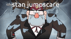 Grunkle Stan Falls Weird In Gravity Falls GIF