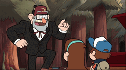 Grunkle Stan Gravity Falls Shake Fist GIF