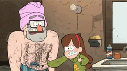 Grunkle Stan Hairy Chest Shave