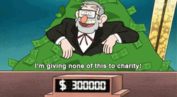 Grunkle Stan None To Charity