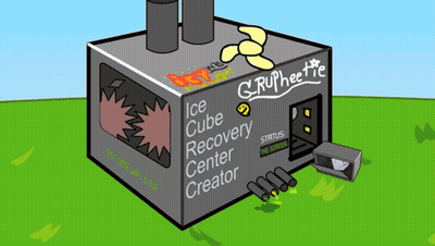 Grupheette Ice Cube Recovery Center Creator GIF