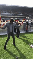 Gryffindor Scarf Helicopter Dance GIF