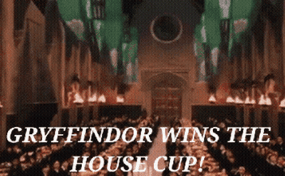 Gryffindor Wins The House Cup Poster GIF