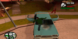 GTA Car On Fire GIF