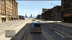 GTA Character Flying Over GIF