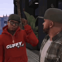 GTA Character Pointing Head GIF