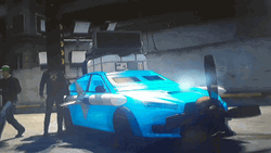 GTA DJ Playing On Car GIF