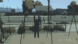 GTA Man Flying  GIF