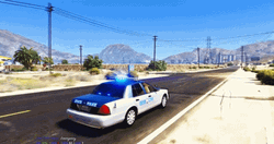GTA Moving Police Car GIF