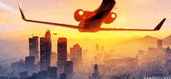 Gta5 Airplane Intro Sunset GIF