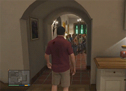 Gta5 Construction Workers Meme Michael's House GIF