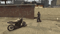 Gta5 Horse Rides Motorcycle Flies Away Funny GIF