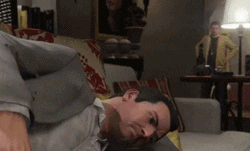 Gta5 Michael Wakes Up Fall Down GIF