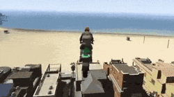 Gta5 Motorcycle To Chimney Stunt GIF