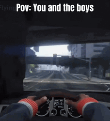 Gta5 POV Driving With The Boys Hasbulla GIF
