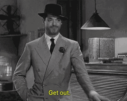 Gtfo Cary Grant Get Out GIF