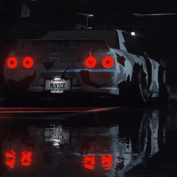 Gtr R34 Black Hazard GIF