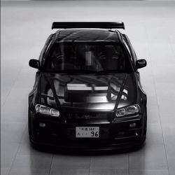 Gtr R34 Black Light GIF