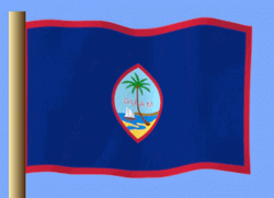 Guam Cartoon National Flag