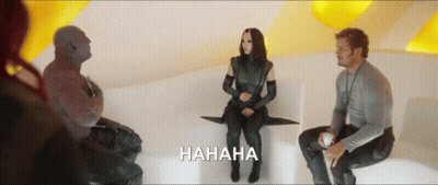 Guardians Of The Galaxy Laughing Saying Hahaha GIF