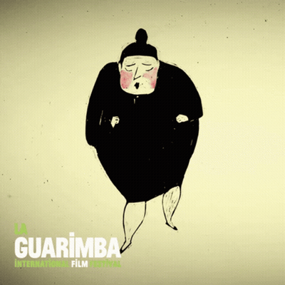 Guarimba International Film Festival Cartoon Woman Poster GIF