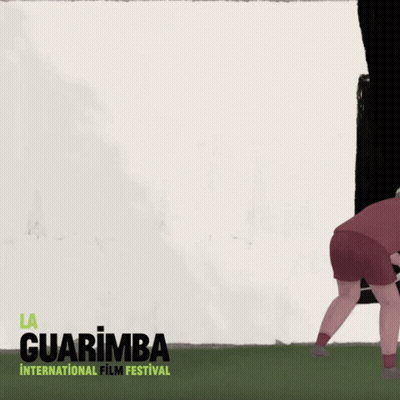 Guarimba International Film Festival Poster Man Painting Wall GIF