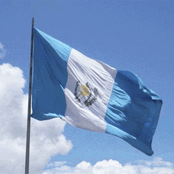Guatemala Pride Flag Waving