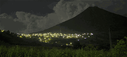 Guatemala Volcano Night Time