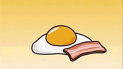 Gudetama Lazy Egg Bacon Breakfast Sleep GIF