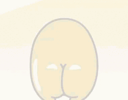 Gudetama Lazy Egg Butt Face Cute Wiggle GIF
