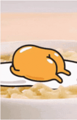 Gudetama Lazy Egg Butt Yolk GIF