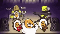 Gudetama Lazy Egg Music Concert  GIF