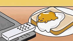 Gudetama Lazy Egg TV Remote No Energy GIF