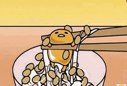 GudetamaLazy Egg Nato Cute Fall GIF