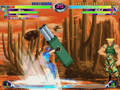Guile Vs Strider Highu Fight GIF