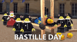 Guillotine Bastille Day Lego GIF
