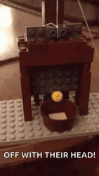 Guillotine Lego Off With Their Head GIF