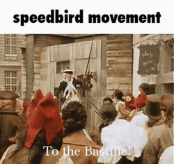 Guillotine Speedbird Movement  GIF