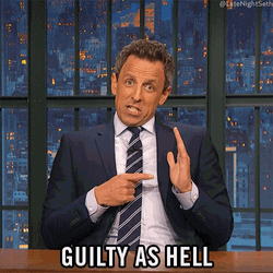 Guilty As Hell Late Night Seth Meyers GIF