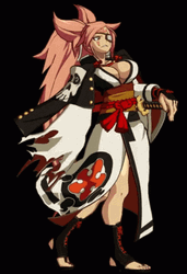 Guilty Gear Baiken Strut Walk GIF