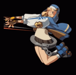 Guilty Gear Bridget Jump Twerk GIF