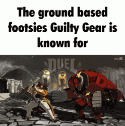 Guilty Gear Ground Footsies Attack GIF