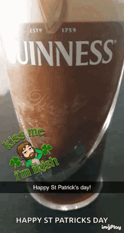 Guinness Glass Happy St Patrick's Day GIF