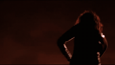 Guitar On Speaker With Purple Light GIF
