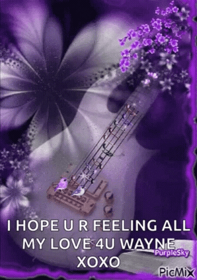 Guitar With I Hope Ur Feeling All My Love Wayne Xoxo GIF