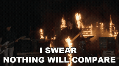 Guitarist By Fire: I Swear Nothing Will Compare GIF