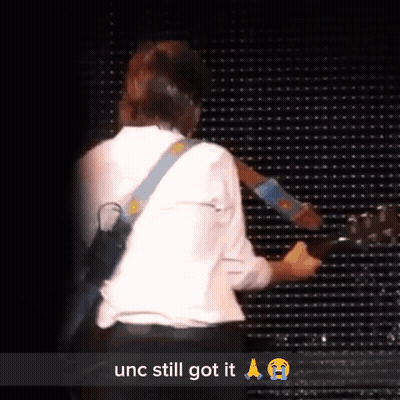 Guitarist On Stage Saying Unc Still Got It GIF