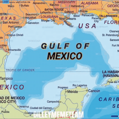 Gulf Of Mexico Map With Texas And Louisiana GIF
