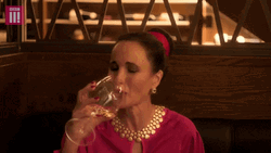Gulp Gulp Gulp Saucy Lady Wine Drinking Meme GIF