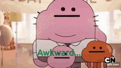 Gumball Awkward Dead Silence  GIF